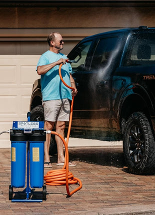 Spotless Water Systems - DIC-20, Simple Window, Solar Panel, RV & Car Wash System, Works for All Vehicles, Motorcycles, Bikes, Boats, Planes, Yachts, Towel Drying Eliminated