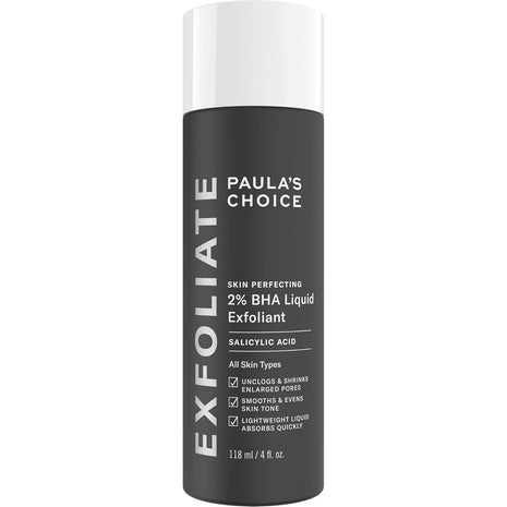 Paula's Choice SKIN PERFECTING 2% BHA Liquid Exfoliant with Salicylic Acid, Facial Polish for Pores, Wrinkles & Fine Lines, Suitable for Blackhead-Prone Skin, Fragrance-Free