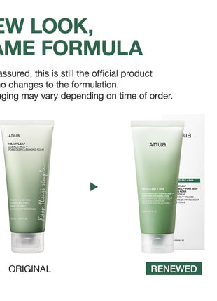 Anua Heartleaf Quercetinol Pore Deep Cleansing Foam, Face wash for Pore Refining Cleanser, Hydrating Daily Facial Cleanser For Double Cleansing, Gentle Foaming with BHA, Korean Skincare, 5.07 fl.oz.