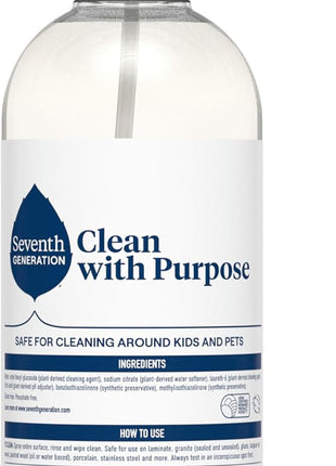 Seventh Generation All Purpose Cleaner, Free & Clear, Cuts Grease, 23 Fl Oz