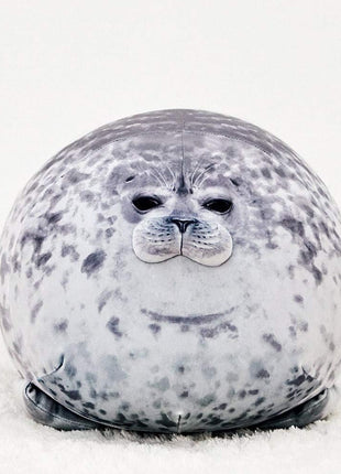MerryXD Chubby Blob Seal Pillow,Stuffed Cotton Plush Animal Toy Cute Ocean Small(13 in)
