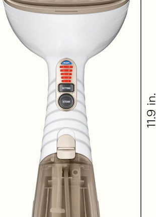 Conair Handheld Garment Steamer for Clothes, Turbo ExtremeSteam 1875W Fabric Steamer, Portable Handheld Design, Strong Penetrating Steam, White/Champagne