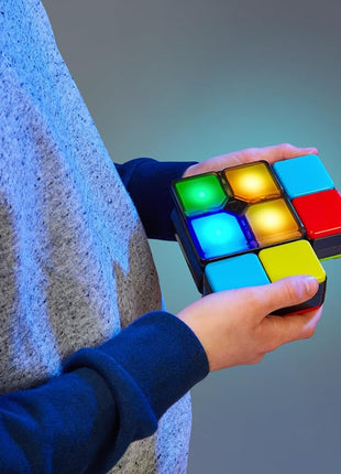 Moose Games Flipslide, Handheld Puzzle Game, Travel Toy Ages 8-13 | 4 modes (Speed, Multiplayer, Level, Memory) fast-paced puzzle fun; travel game and great gift for boys and girls ages 8-13