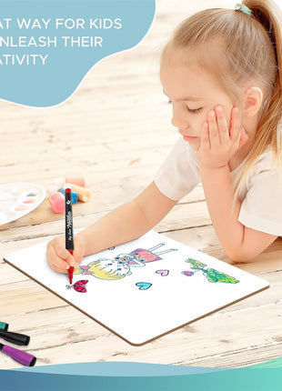 Scribbledo Small White Board Dry Erase Mini Whiteboard 9x12 Inch Small Dry Erase Board Marker Board Dry Erase Lapboards Handheld Personal White Boards for Students Whiteboard Office