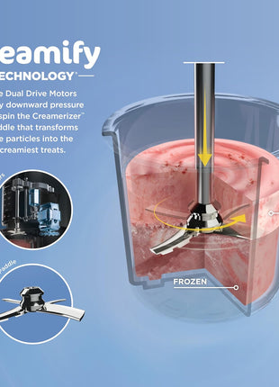 Ninja® CREAMi® 7-in-1 Ice Cream Maker, Ice Cream, Gelato and more, NC301 | Ninja CREAMi transforms frozen bases into ice cream, sorbet and milkshakes at a button touch, from healthy to indulgent.