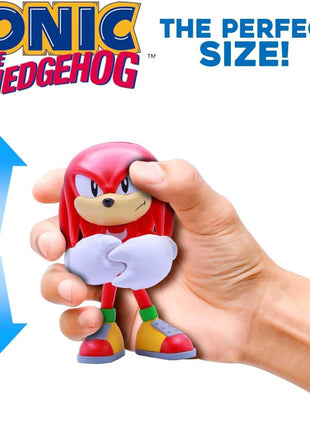 Just Toys LLC — Buildable Sonic The Hedgehog [Knuckles] Figure │ 4′′ Collectible Toy, Interchangeable Arms & Accessories, Ages 6+ (Knuckles, Sonic, Knuckles, Amy Rose, and Shadow)