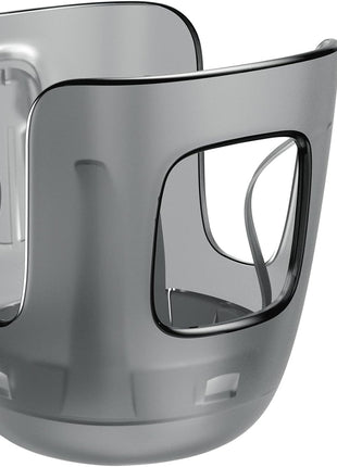 Stroller Cup Holder Fits for UPPAbaby Vista/Vista V2/Vista V3/Cruz/Cruz V2/Minu/Minu V2/Minu Duo, Securely Hold The Cup, Quick Attachment, Folds with Stroller, Drinking On The Go, Black (Grey)