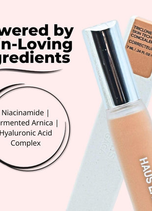 HAUS LABS BY LADY GAGA Triclone Skin Tech Hydrating + De-puffing Concealer with Fermented Arnica 32 Medium Golden