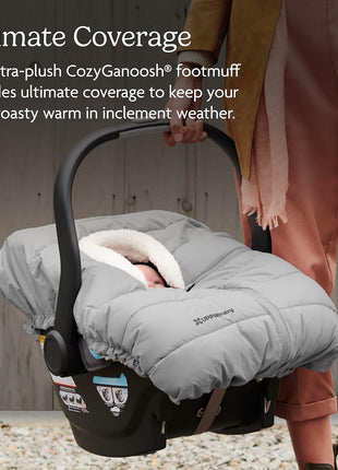 UPPAbaby CozyGanoosh for Aria and Mesa Infant Car Seat Carriers/Ultra-Plush, Weather-Proof/Charcoal