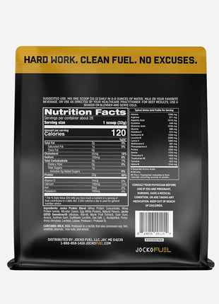 Jocko Fuel Whey Protein Powder, Vanilla Milkshake, 22g Protein, Digestive Enzymes + Probiotic Blend, No Sugar Added, with Essential Amino Acids + Electrolyte Minerals, 28 Servings