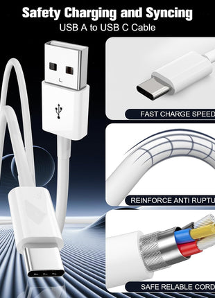 Car Carplay Cable for iPhone 17/16/15,iPhone 16/15 Plus17/16/15 Pro 17/16/15Pro Max charger ,USB A to USB C for Carplay USB C Cord, iPad USB C Cable 10th, iPad Air Car Charger Cable Cord 3FT (White)