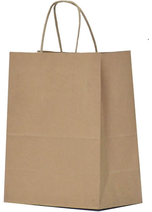 Qutuus Kraft Paper Gift Bags with Handles 8x4.5x10 25Pcs Brown Gift Bags Bulk Medium Size Small Business Bags, Party Bags, Retail Kraft Shopping Bags