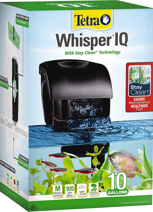 Tetra Whisper IQ Power Filter, 175 GPH, with Stay Clean Technology, 30 Gallons