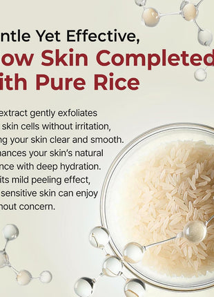 Dr.Melaxin Peel Shot Black Rice Exfoliating Ampoule, Face Exfoliator with AHA BHA Niacinamide Rice Bran Water, Blackhead Remover, Pore Minimizer, Brightening Glass Skin Serum, Korean Skin Care, 2.7 oz