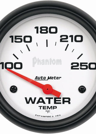 Auto Meter 5837 Phantom Electric Water Temperature Gauge, 2 5/8 inch