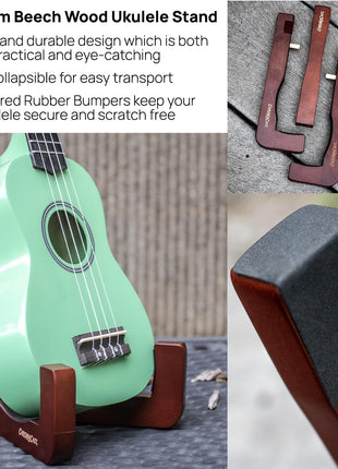 Sawtooth Soprano Ukulele Mahogany 21 inch Ukulele Beginner Kit Online Lesson Padded Gig Bag Premium Wood Uke Stand Picks Quick Start Guide Ukulele Pack