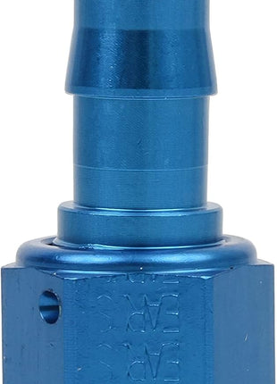 Earl's 700111 Super Stock Blue and Red Anodized Aluminum -10AN Straight Push-on Hose End