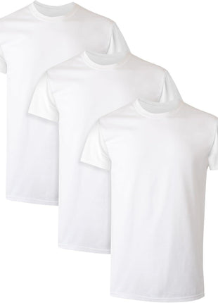 Hanes Men's Undershirt Packs, Stay-Tucked Soft Cotton Undershirts, Best Undershirts for Men, White/Black/Asstd Multipacks