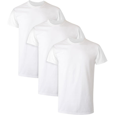 Hanes Men's Undershirt Packs, Stay-Tucked Soft Cotton Undershirts, Best Undershirts for Men, White/Black/Asstd Multipacks