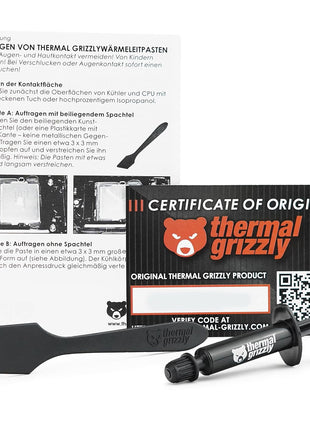 Thermal Grizzly Kryonaut - 1 Gram - Extremly High Performance Thermal Paste - for Demanding Applications and Overclocking CPU/GPU/PS4/PS5/Xbox