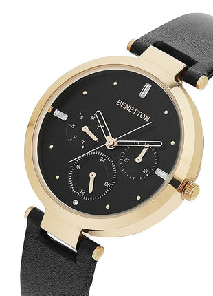 United Colors of Benetton Women Black Round Dial Analog Watch - UWUCL1006