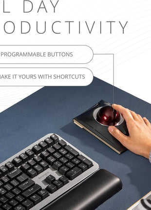 Kensington SlimBladeTM Pro Wireless Trackball, Rechargeable Battery, Bluetooth 2.4GHz Connection Options (K72080WW) | Rechargeable battery, Bluetooth and 2.4GHz connection options, precise ergonomic control
