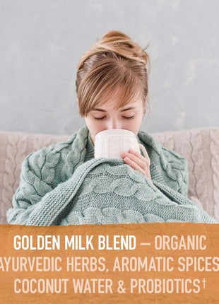 Garden of Life Organics Golden Milk Recovery & Nourishment Powder - 44mg Turmeric Curcumin (95% Curcuminoids), Ashwagandha - Organic Non-GMO Vegan & Gluten Free Herbal Supplements, 30 Servings