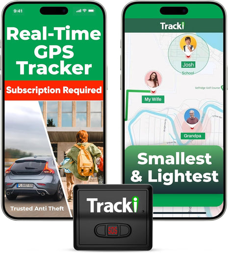Tracki Mini GPS Tracker, Subscription Required, Cancel Anytime – Universal Compact 4G LTE Tracker for Vehicles