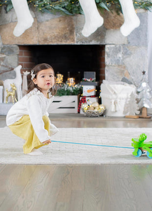 Melissa & Doug First Play Frolicking Frog Wooden Pull Toy