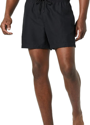 Amazon Essentials Men's Swim Trunks with Mesh Lining, Pockets, Drawstring Closure