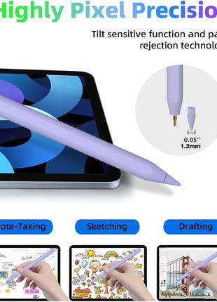 Gnanlen iPad Pencil 2nd Generation with Magnetic Wireless Charging, Same as Apple Pencil 2nd Generation,The Pen Compatible with iPad Pro 11 in 1/2/3/4,iPad Pro 12.9 in 3/4/5/6,iPad Air 4/5,iPad mini