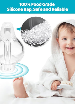 Baby Nasal Aspirator, Sinus Rinse System Professional Baby Nasal Irrigator- Portable Infant Nose Cleaner Quick Rinse Device for Newborn Infants Kids Children- BPA Free More Convenient, 4 Packs 1