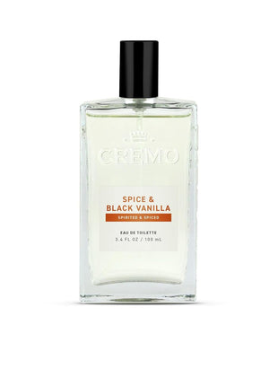 Cremo Cologne For Men - Spice & Black Vanilla Mens Cologne Spray, An Explosion of Vibrant Spices, Dark Woods and Black Vanilla, Multi-Layered Signature Men's Fragrances, 3.4 Fl Oz