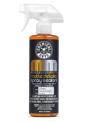 Chemical Guys Meticulous Matte Finish Detailer and Spray Sealant – Quick Detailer Spray for Satin and Matte Surfaces – Safe for Vinyl Wraps on Cars, Trucks & SUVs, 16 oz