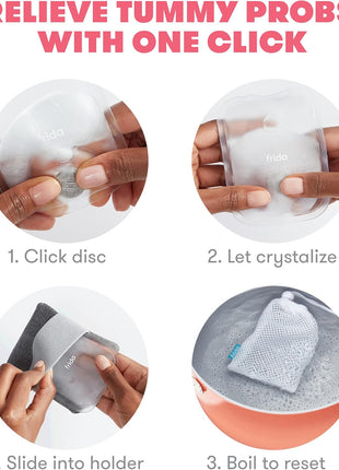 Frida Baby Gas + Colic Heating Pad for Natural Belly Relief | Gentle Heat to Relax + Soothe Bellies | Instant Tummy Warmer | Soothe Colic Discomfort
