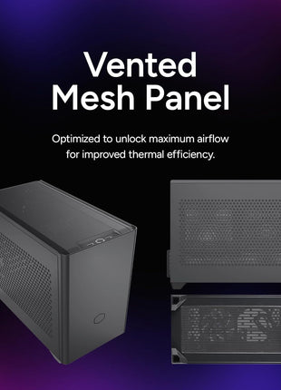 Cooler Master NR200 Mini-ITX PC Case, High Airflow, 330mm GPU Support