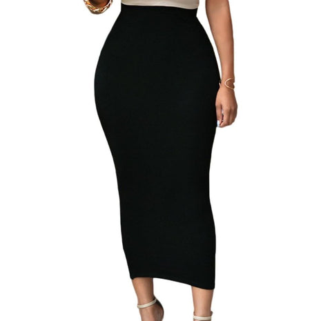 Eiffel Women's Sexy High Waist Bodycon Party Club Maxi Long Pencil Skirt Black