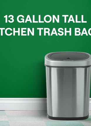 Seventh Generation Extra Strong Tall Kitchen Trash Bags 13 Gallon, 20 count (Pack of 6)-Drawstring