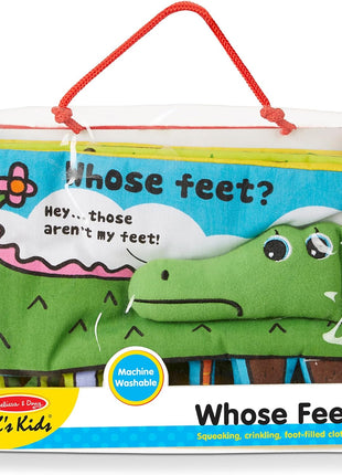 Melissa & Doug Soft Activity Baby Book - Whose Feet?