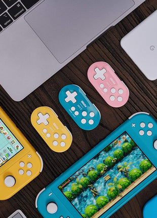 Nargos 8Bitdo Zero 2 Bluetooth Key Chain Sized Mini Controller for Nintendo Switch, Windows, Android and macOS (Yellow Edition)