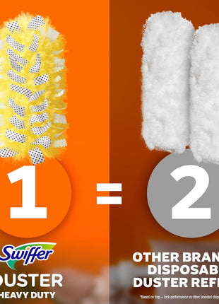 Swiffer Dusters Heavy Duty Multi-Surface Duster Refills for Cleaning, Unscented, 11 Count