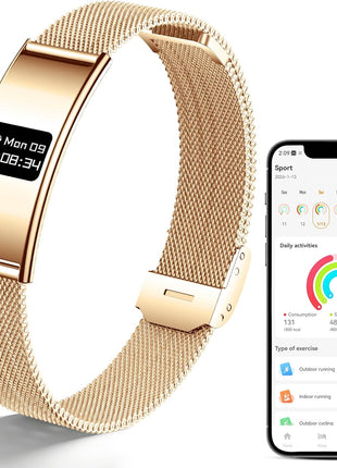 Smart Bracelet for Women Men, Activity & Fitness Trackers, 1ATM Waterproof,Multiple Sport Modes, Fitness Tracking Wearable with Free App, 2 Bands