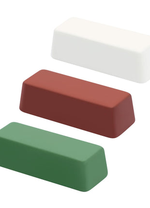 SCOTTCHEN Buffing Polishing Cutting Compounds 4 Oz. Kit - Green Fine/White Medium/Red Coarse - 3 Pack