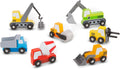 Melissa and Doug MD3180 Wooden Construction Site Vehicles Set (8 Pieces)