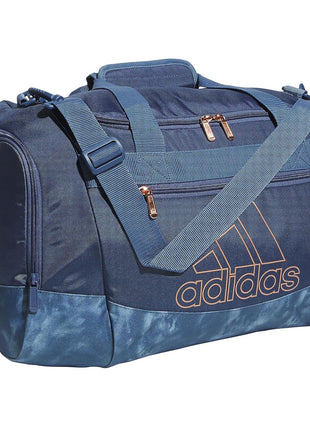 adidas Unisex Defender 4.0 Gym Duffel Bag for Men and Women, Black/White, Small (38L)
