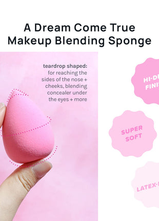 AOA Studio Collection makeup Sponge Set Latex Free and High-definition Set of 6 makeup Wonder blender For Powder Cream and Liquid, Super Soft Wonder Beauty Cosmetic