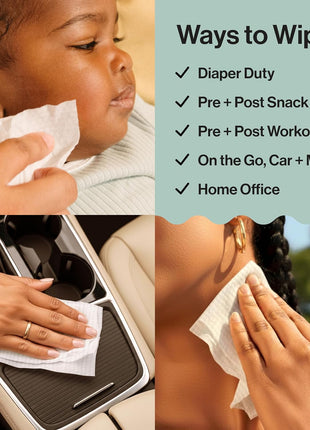 The Honest Company Hypoallergenic Multi-Use Baby Wipes for Sensitive Skin, Geo Mood, 288 Count