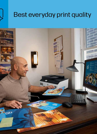 HP Smart Tank Plus 651 Wireless All-in-One Printer, Ink Tank Printer-for-Home Use, 2 Years of Ink Included Auto Document Feeder, Mobile Print, Scan, Copy, Fax, an EcoTank Alternative (7XV38A)