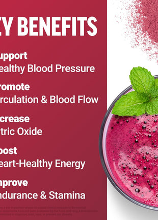Force Factor Total Beets Drink Mix to Support Circulation & Blood Flow | with Nitrates to Support Healthy Blood Pressure, Nitric Oxide, Energy & Cardiovascular Heart Health, 60 Servings, 2-Pack