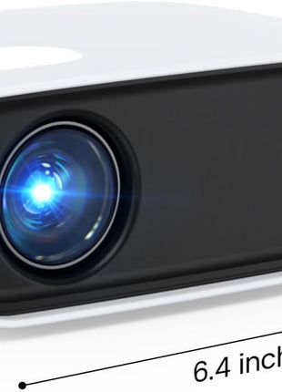 Mini Projector, NICPOW Upgrade Portable Outdoor Movie Projector, 1080P and 200" Supported Small Projector Compatible with TV Stick, Phone, PS5, HDMI, USB for Home, Bedroom, Gaming, Outdoor Use